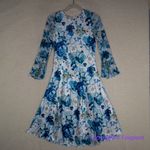 New! Komarov Long Bell Sleeve Charmeuse & Chiffon A Photo 9