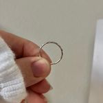 Silver Minimal Striated Band Ring “Celestine” Classic Casual Elegant Clean Simple Jewelry Photo 11