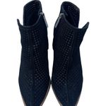 1. State Black Larocka Ankle Heeled  Perforated Suede Pointed Toe Booties Photo 3