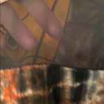 Signature Studio 🥦🥦🥦BOGOHO 🥦Sig. Studio Black and Brown Tie-Dye Blouse with Beaded Neckline-Small Photo 10