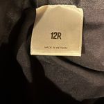 EXPRESS Pinstripe High-Waisted Wide Leg Pants Pleated Slacks Navy Blue White 12 Photo 13