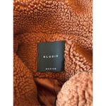 Elodie Anthropologie Faux Sherpa Teddy Coat Oversized Rust Size Medium Pockets Photo 1