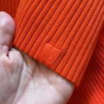 Lululemon Open Back Half-Zip Sweater Sleeveless Tank Solar Orange Photo 5