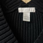 H&M Black Ribbed V-Neck Sweater Vest Photo 2