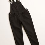 Paige Sierra Black Denim Overalls Adjustable Straps Tapered Leg Casual 29" Photo 3