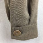 Georgiou Vintage Tan Cropped Military Structured Blazer Jacket Size 6P Photo 5