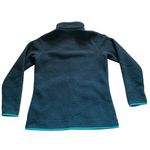 Eddie Bauer  women’s fleece full zip turquoise blue jacket M outdoor casual Photo 2