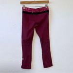 Lululemon Dashing Purple Ace Spot Magenta Run Inspire Crop II Leggings size 4 Photo 1