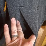 Giacca A Gallery Company Charcoal Gray Pea Coat Size Large Photo 2