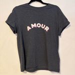 On 34th Amour Embroidered Graphic Cuff Short Sleeve Crew T Shirt Grey Size Small Gray Photo 0