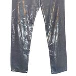 ZARA Metallic Silver Straight Leg Jeans Size 4 Photo 10