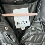 NVLT black‎ faux leather puffer coat Size M Photo 6