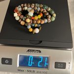 Handmade Beaded Bracelet Quartet Earth Tones Mixed Metal Browns Greens Photo 5