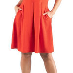 Seven7  Vibrant Orange Sleeveless Dress 1X Photo 0