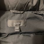 J. Crew Black Quilted Puffer Vest with High Collar gold side zippers women’s XXS Photo 7