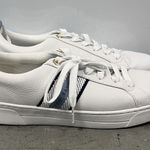 Ted Baker Women's White Leather Low Top Sneakers Lace Up Casual Shoes US 10 Photo 0