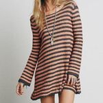 Free People Sweater Dress Tunic Size Extra Small Striped Swing NWT Stripe Boho Photo 0