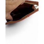 Vintage 1970's 70's Pan Am Airlines Travel coin purse Makeup Toiletry bag Brown Photo 4