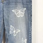 Revice Denim Revice Size 30 Jeans Straight Leg High Rise Light Blue Butterfly Print Front 859 Photo 8