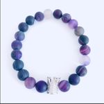 COUPLES | King and Queen Agate Beaded Bracelets Purple Photo 5