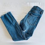 Old Navy  High-Waisted OG Straight Ripped Distressed Ankle Jeans Medium Wash Sz 2 Photo 6