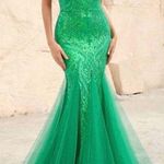 Glamorous Green Sequin Dress Size Large Photo 0