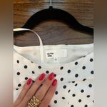 by the way. SUPERDOWN Yasmin Tie Back Crop Top Polka Dot Long Sleeve Photo 7