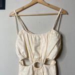 Faithfull the Brand NWT  Linen Cut-Out Mini Dress Zuma Size 10/XL Photo 2