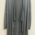 Faceplant Dream Swing Jacket Bamboo Open Waterfall Cardigan Earl Gray S/M Gray Size undefined Photo 0