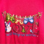 Hanes "Love Will Keep Us Warm" grandma sweatshirt Photo 1