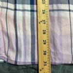 CATHERINES plus size women’s 3X long sleeve plaid roll tab sleeves pink & purple Photo 1