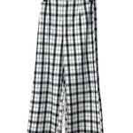 Princess Polly  Plaid Black White Straight Leg Pants Sz 4 Photo 1