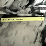 OFFLINE AERIE Real Me High Rise Crossover 7/8 Leggings Silver Shadow NWT Small Black Photo 4