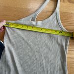 Aerie  One Shoulder Ribbed Midi Dress Size Medium Cream Tan Photo 5