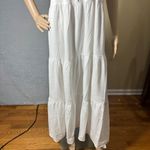 SNDYS Indigo Dress Womans XL White Maxi Plunging Neckline Summer Flowy NEW Photo 10