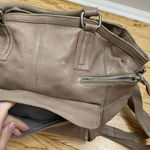 Day and Mood Hannah Bag Gray Beige‎ Taupe Satchel shoulder strap Hobo Leather Gray Photo 4