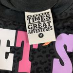 Good Times Great Adventures Lets Go Ghouls Graphic Tee Black Leopard Print M Size M Photo 2