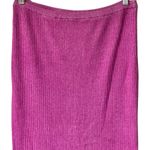 Free People NWT L Borderline Knit Wrap Midi Skirt in Orchid Combo Photo 3
