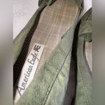 American Eagle Vintage Women’s Suede Green Moccasin Buckle Loafers-Size 9 Photo 9