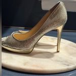 Ivanka Trump  Gorgeous Silver & Gold Sparkling Stiletto 4.5” Heels Sz. 9 Photo 6