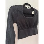 Aerie NWT Offline Sidewalk Seamless Ribbed Long Sleeve Cropped Shirt Sz Medium Photo 2