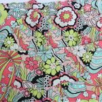 Nanette Lepore  Womens Silk NEON GREEN MULTI ALLOVER PSYCHEDELIC FLORAL size 6 Photo 2