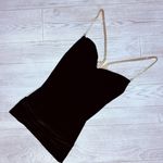 Cache Vintage  sleeveless black rhinestone detail strap and back design sz medium Photo 0