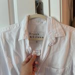 Frank & Eileen  Rory White Maxi Shirt Dress Long Sleeve Famous Denim Photo 3