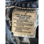 Miss Me Easy Boot Denim Jeans Embroidered/Gems Light Wash Logo Size 30 Mid Rise Photo 7