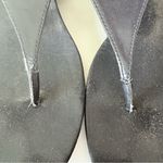 Ralph Lauren  Women’s Black Pu Leather Sling Back Thong Sandals Size 8 Photo 5