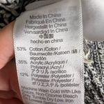 Madewell  Marled Wide Rib Knit Black White Turtleneck Sweater Size Small Photo 13