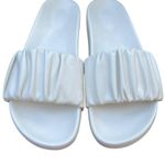 J.Crew Marlow sandal slides in buttery soft ivory leather with ruching detail Photo 4