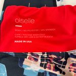 Oiselle  Spandos Tagless 3/4 Athletic Legging Tights Rear Window Print Size M Photo 3