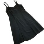 Handmade Y2K Womens XS Black Floral Slip Dress Whimsigoth Fairy Grunge Coquette Photo 0